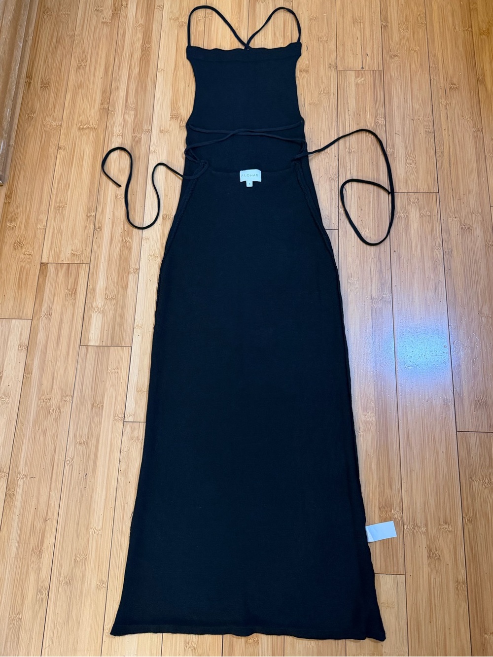 ALOHAS Delicate Strap Knit Dress Black Size S - Picture 7 of 16